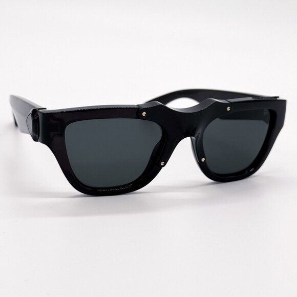 NEW BURBERRY SUNGLASSES  BLACK UNISEX BE4445U 4112/87 BURBERRY BE4445U 411287 main image 5